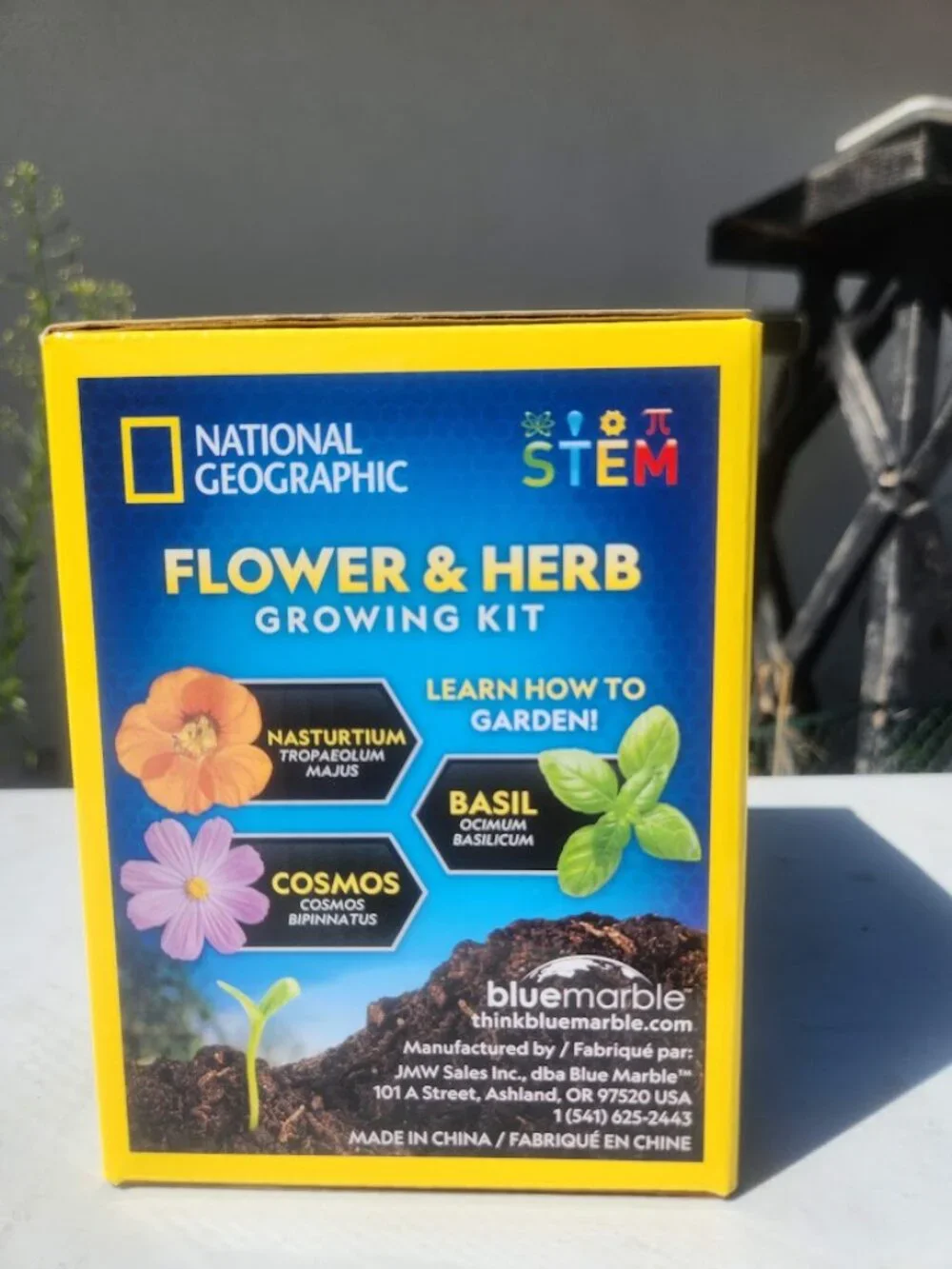 New National Geographic Flower and Herb Gardening Activity Kit for Kids Indoor O